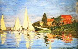 Claude Monet The Regatta at Argenteuil Spain oil painting art